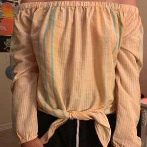 Roxy off the shoulder shirt